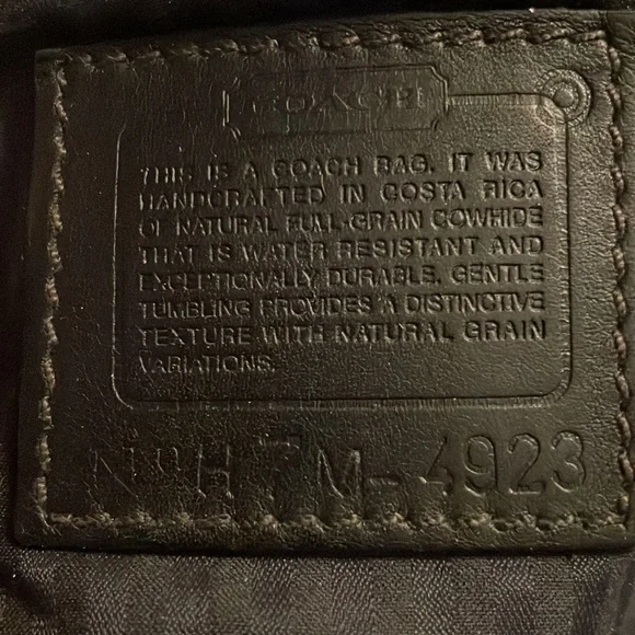 Coach Large Black Leather Bucket Bag model 4923 - Picture 11 of 12